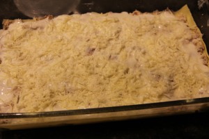 spread layer of cheese